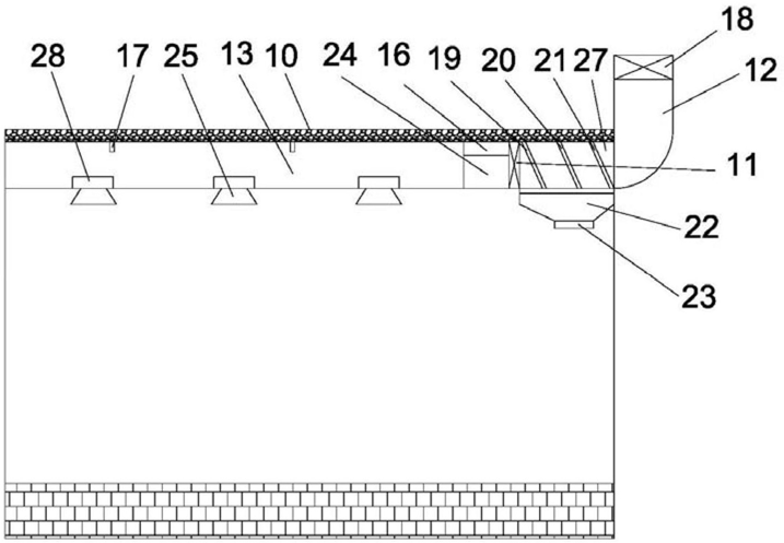 FIG. 1 — Schematic structural view of the tunnel ventilation device (transverse structure)