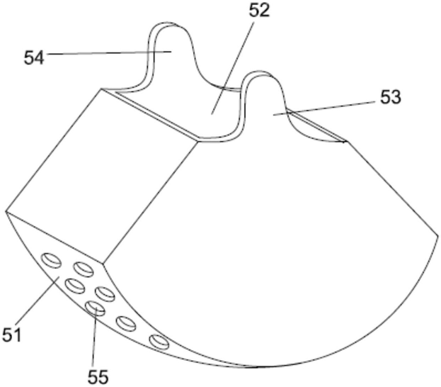 FIG. 2 — Schematic external structural view of the arc-shaped diffuser shell
