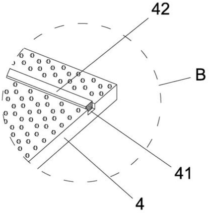 FIG. 3 — enlarged view of part B in FIG. 1