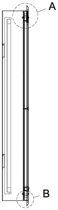 FIG. 4 — fourth structural schematic view of the medical imaging X-ray film viewer (illuminator)