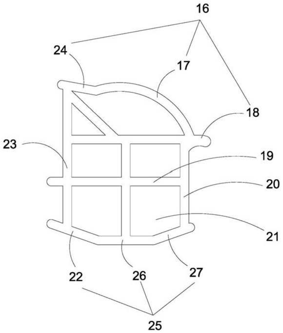 FIG. 3 — Vue schématique de la structure en coupe du présent modèle d’utilité