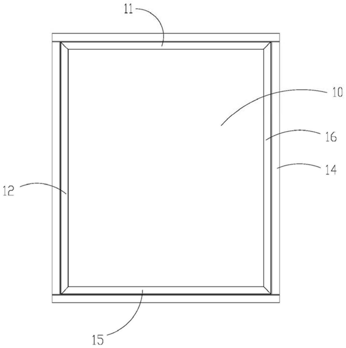 FIG. 7 — Front view of the present utility model