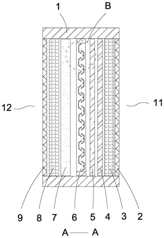 FIG. 2 — Cross-sectional view taken along plane A-A in FIG. 1
