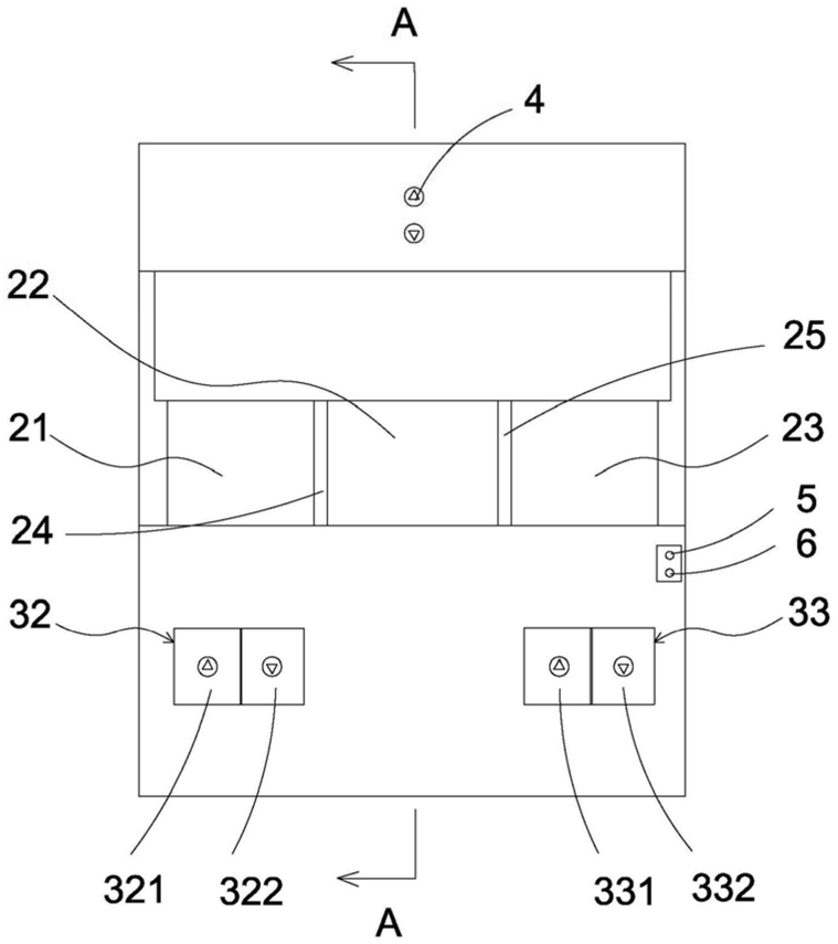 FIG. 1 — Front view of the clean bench