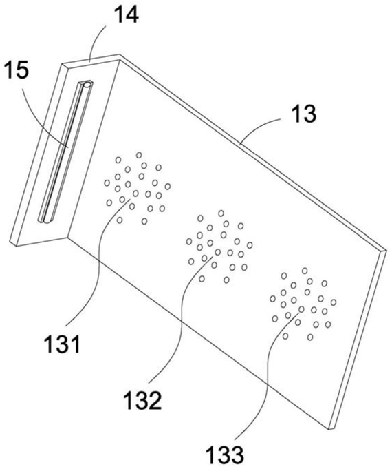 FIG. 4 — Structural schematic view I of the breathable reflection plate