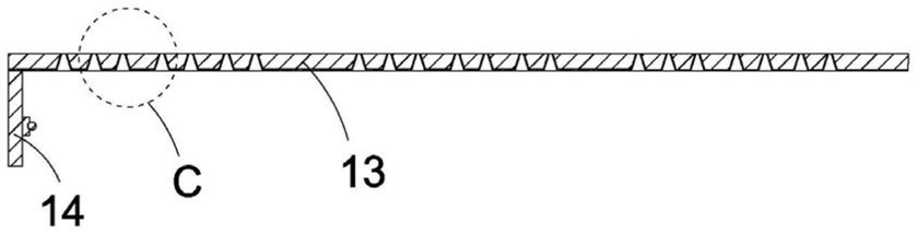 FIG. 5 — Structural schematic view II of the breathable reflection plate
