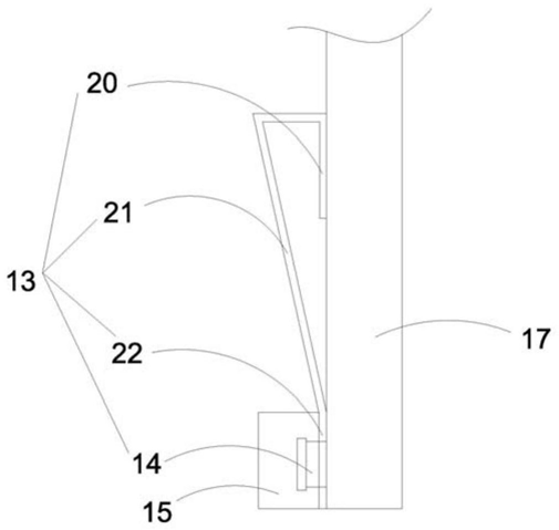 FIG. 3 — Side view of the clamping structure