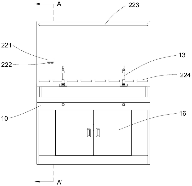FIG. 3 — Vista esquemática de estructura en vista frontal