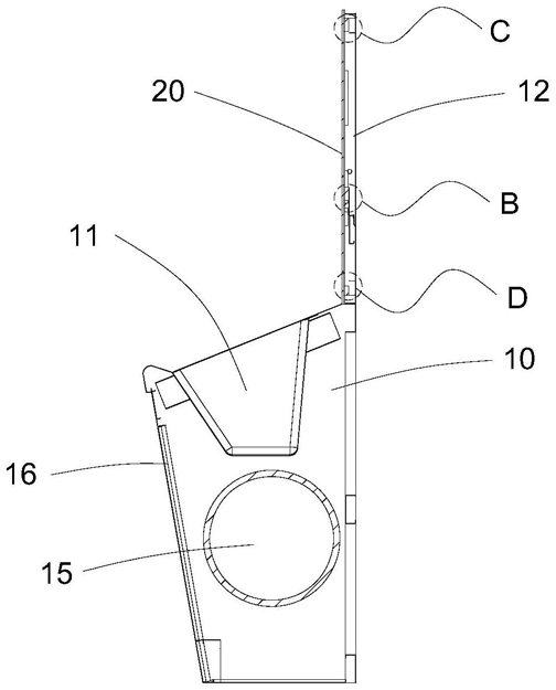 FIG. 4 — Vista esquemática de estructura seccional a lo largo de A-A’ en la FIG. 3