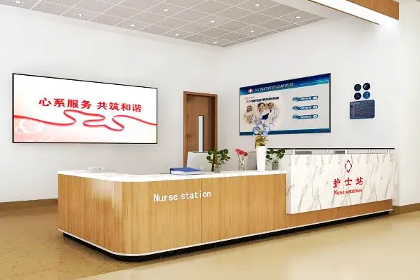 L-shaped nurse station