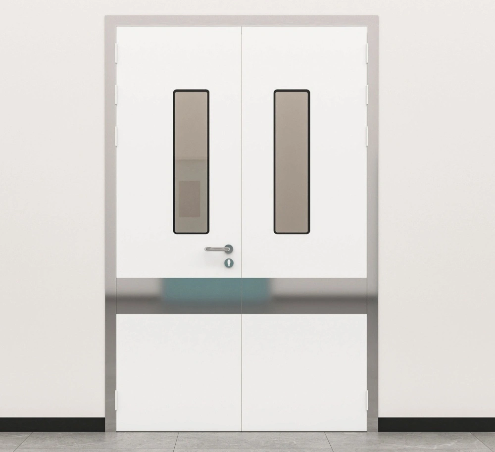 Medical Manual Double-Leaf Airtight Door