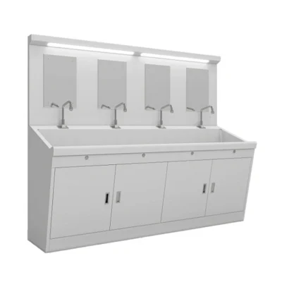 Powder-Coated Stainless Steel Hand-Washing Sink